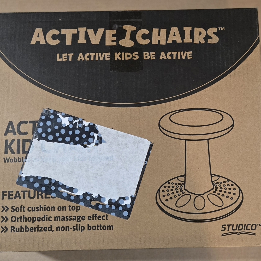 Kids Wobble Stool - Black